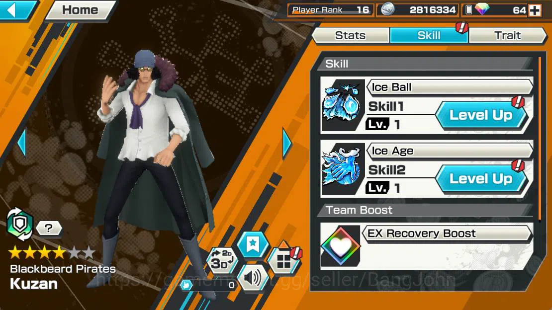 One Piece Bounty Rush Accounts Others GLOBAL| EX 3| ST jaysaturn, BP kuzan, Borsalino, egghead nami, egghead chopper, kuma n 6