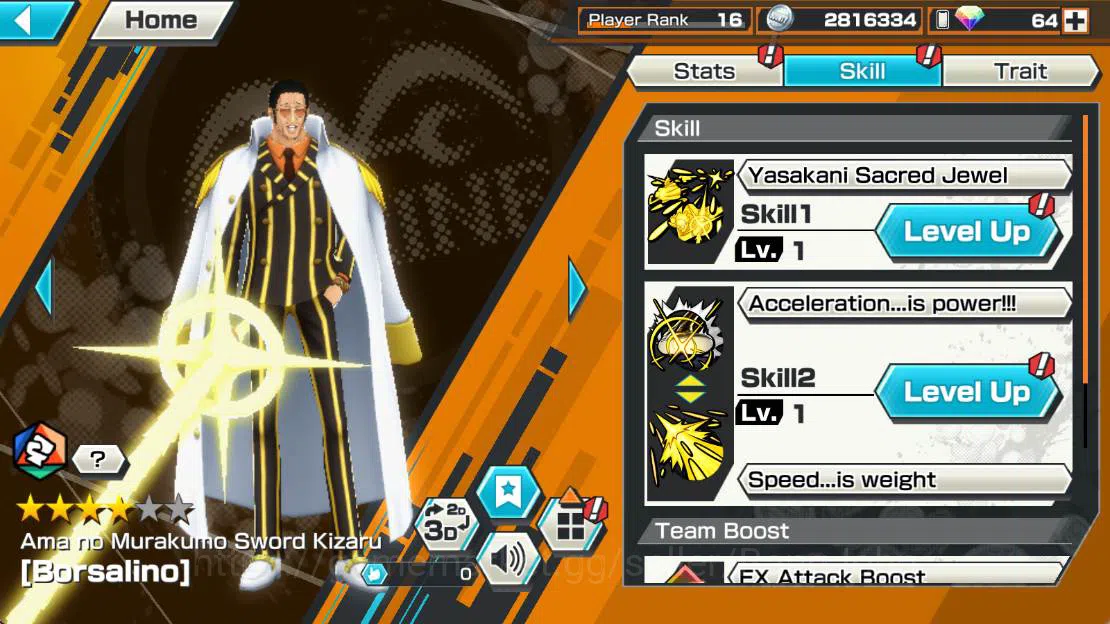 One Piece Bounty Rush Accounts Others GLOBAL| EX 3| ST jaysaturn, BP kuzan, Borsalino, egghead nami, egghead chopper, kuma n 7