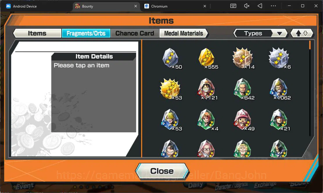 One Piece Bounty Rush Accounts Others GLOBAL| EX 3| ST jaysaturn, BP kuzan, Borsalino, egghead nami, egghead chopper, kuma n 9