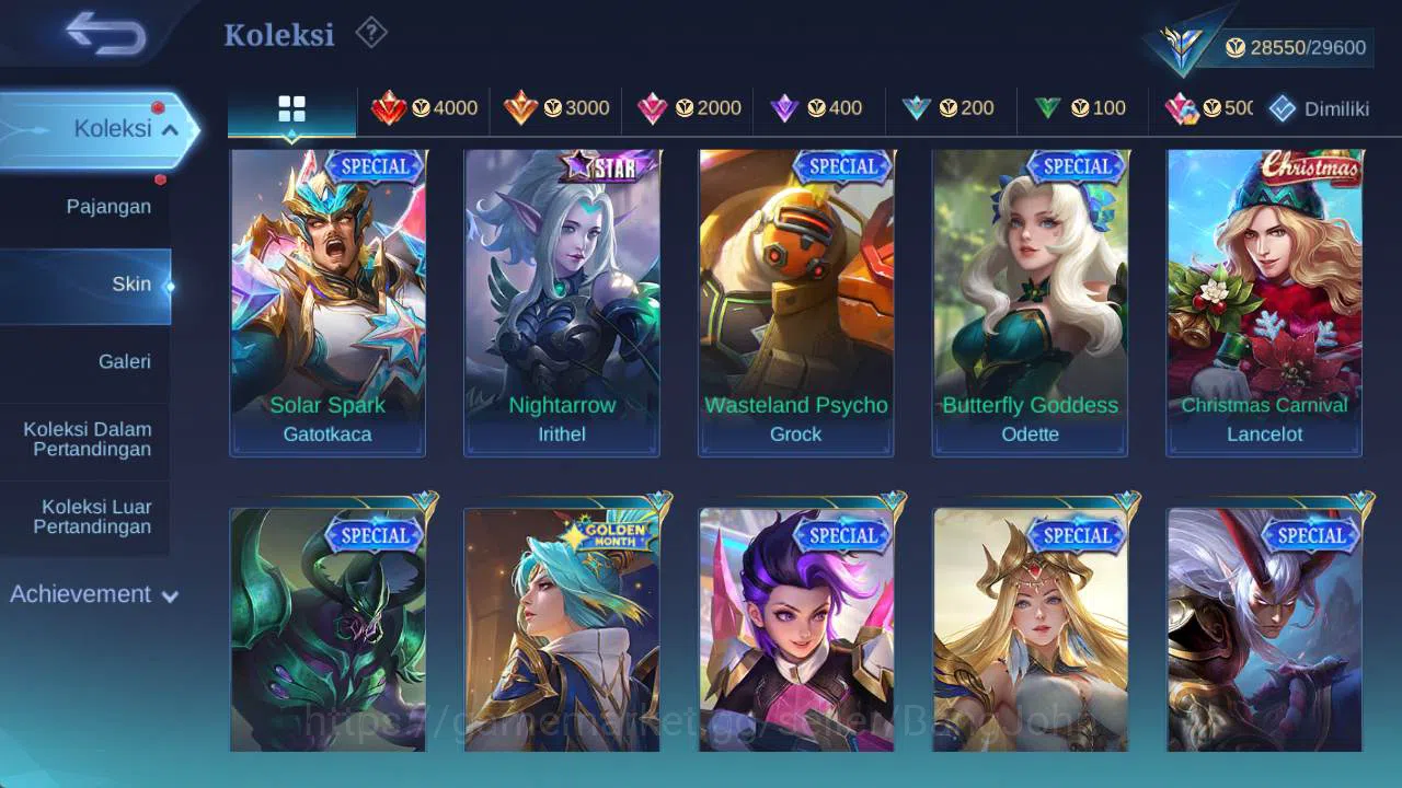 Mobile Legends: Bang Bang Accounts skin 133 hero 86. KOF karina, Lborn granger, Venom image 7