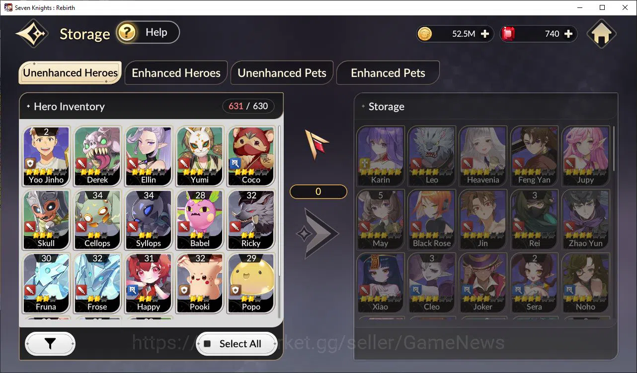 Seven Knights Re:Birth Accounts GLOBAL SEA|3 Ex-7k[FaiTC1,Melia,Juri]16 TC6+[Freyj image 8