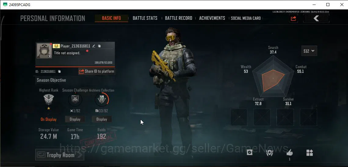 Arena Breakout Accounts MOBILE Lv30|SV 24,7M|CV 24M|SS AKM,GM AK-12,Forest image 10