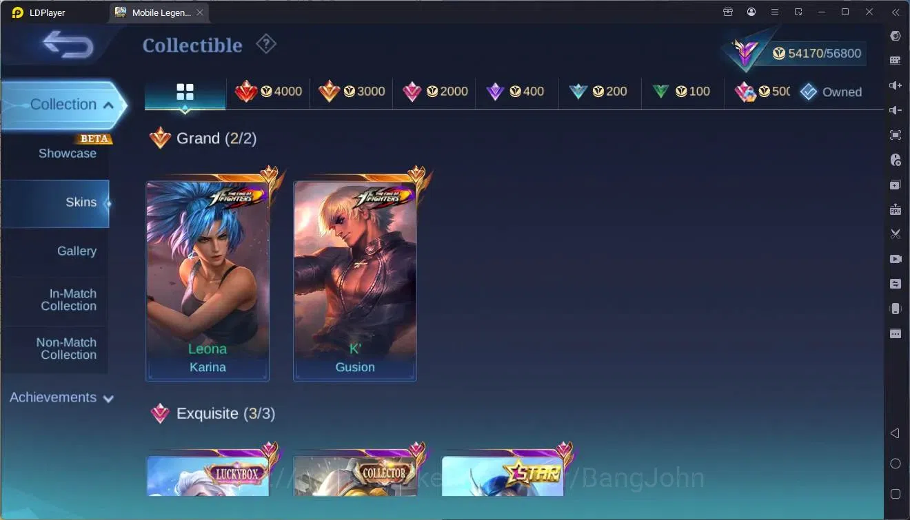 Mobile Legends: Bang Bang Accounts Global|Hero 119|Skin 215|Renowned|KOF GS,Karina|CC image 19