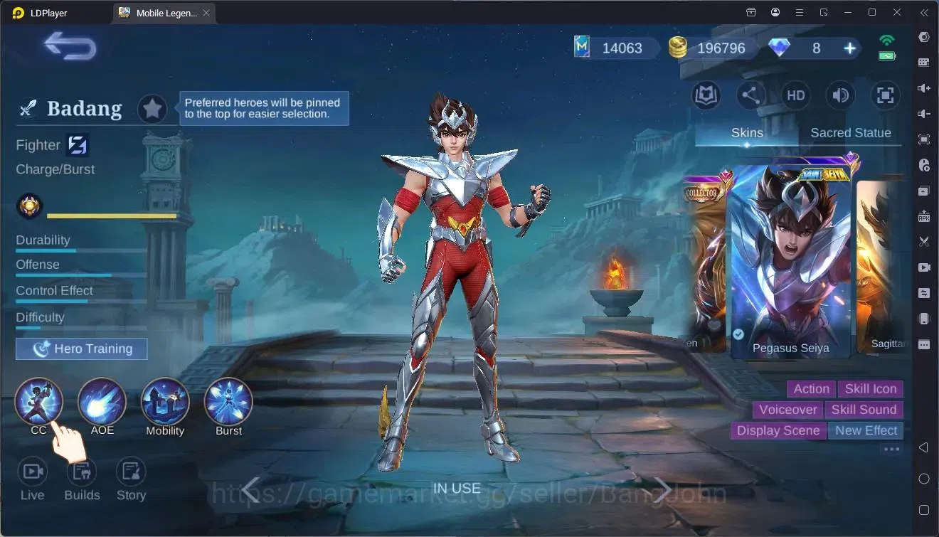 Mobile Legends: Bang Bang Accounts Global|Hero 119|Skin 215|Renowned|KOF GS,Karina|CC image 3