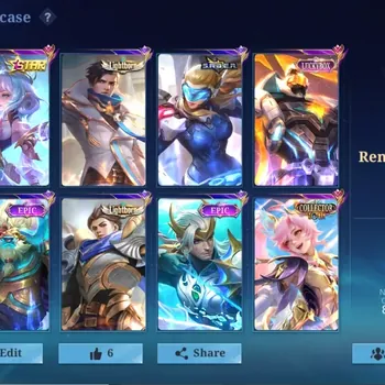 Mobile Legends: Bang Bang Accounts Collector Global|138H 302S|Renowned|Luckybox Gatotkaca|KOF Karina|Collector 10TH