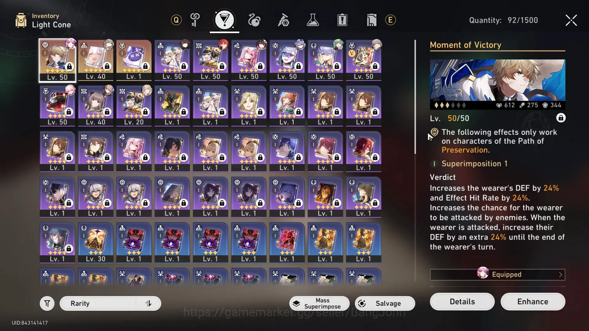 Honkai Star Rail Accounts ASIA| TL40 | Limited 4 Evanesia E1 F2P Party, Huoh image 4