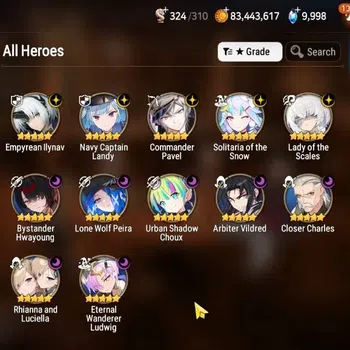 Epic Seven Accounts High-End GLOBAL UnVerif|12 ML(Rhiana&Luc,LOTScales,Emp Ilynav,Etc)+AUBE,Aubade,Ab