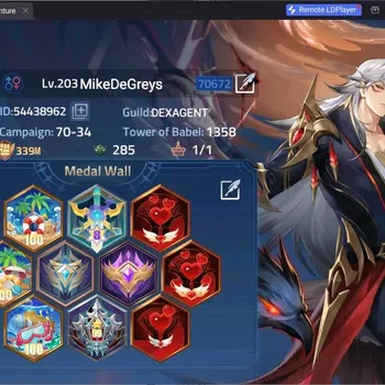 Mobile Legends: Adventure Accounts Global | LV 203 |339M Power|Camp70-34|VIP 10|3 Nexus|36 Awakening|Hero 271|8 UR|8
