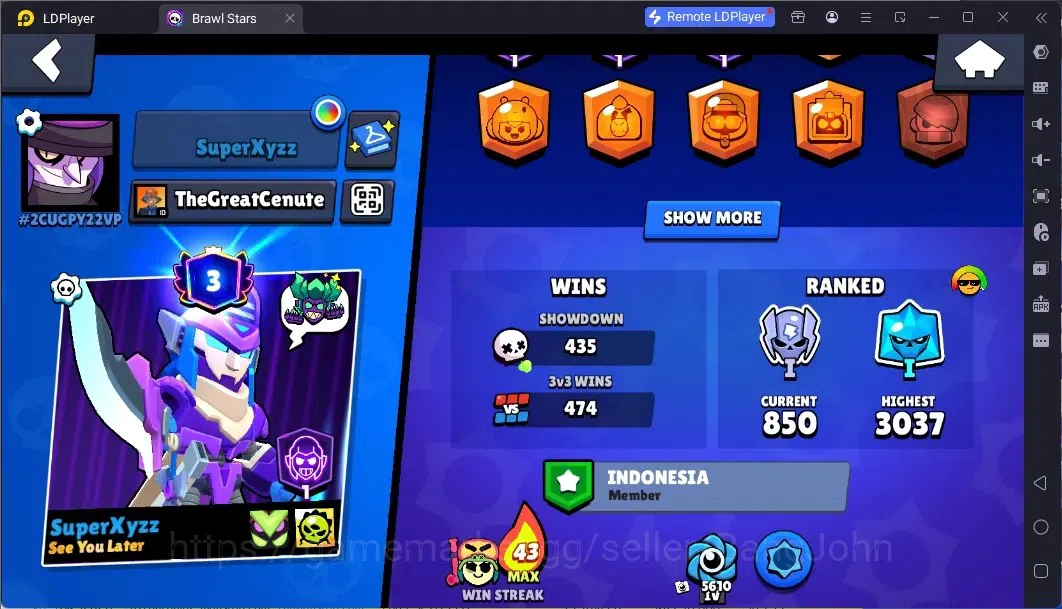 Brawl Stars Accounts Global | 9089 Thropy|72 Brawler|5 Max Hypercharge| image 3