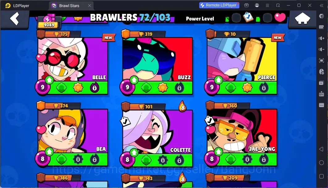 Brawl Stars Accounts Global | 9089 Thropy|72 Brawler|5 Max Hypercharge| image 6
