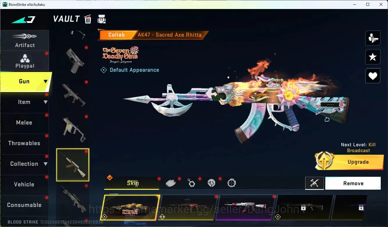 Blood Strike Accounts ASIA |ETHERNAL=KAG-5(LVL2)|COLLAB=AK47,KAR98K,|LIM image 12