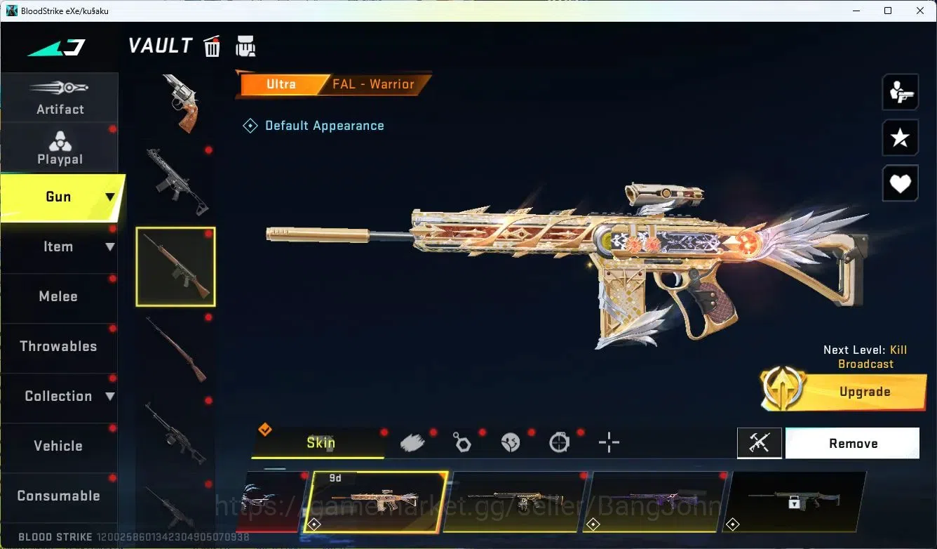 Blood Strike Accounts ASIA |ETHERNAL=KAG-5(LVL2)|COLLAB=AK47,KAR98K,|LIM image 18