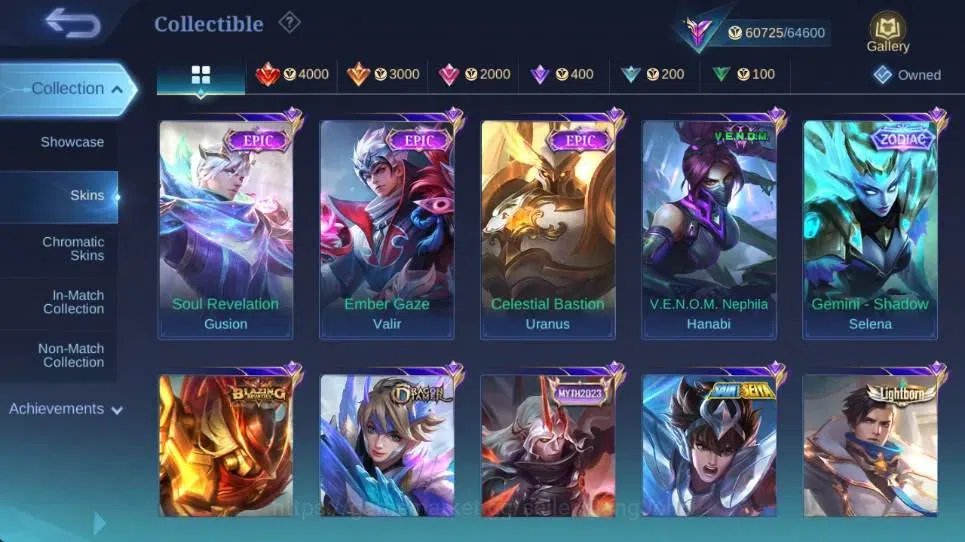 Mobile Legends: Bang Bang Accounts Global|Hero103|Skin196|Renowned|Legend Alucrad|KOF image 8