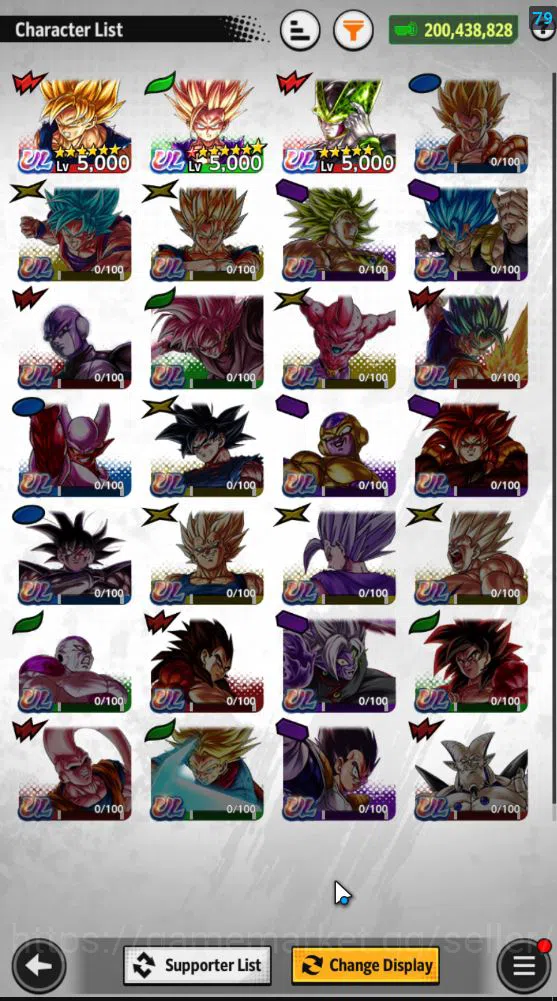 Dragon Ball Legends Accounts 200M Total Power|LV 149|3 UL+ 11LL |SS Goku(Merah) image 3