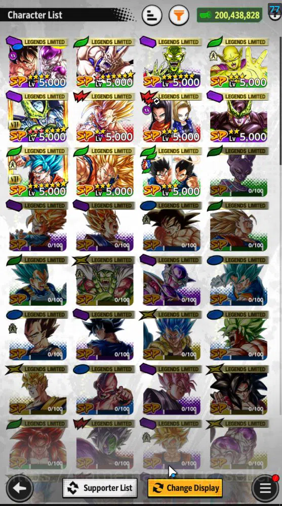 Dragon Ball Legends Accounts 200M Total Power|LV 149|3 UL+ 11LL |SS Goku(Merah) image 4