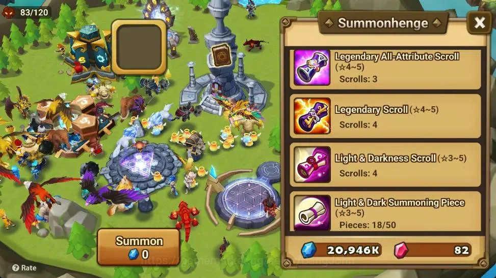 Summoners War: Sky Arena Accounts Starter GLOBAL | NB 5 TESHAR,Starter Gacha 115 12Y+160 11Y Scrool, 3 Legendary All 4