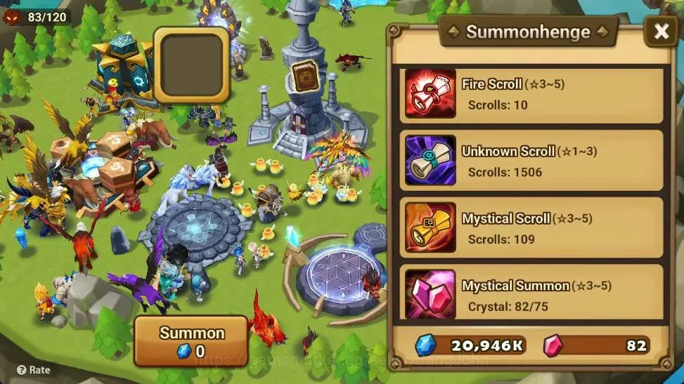 Summoners War: Sky Arena Accounts Starter GLOBAL | NB 5 TESHAR,Starter Gacha 115 12Y+160 11Y Scrool, 3 Legendary All 5