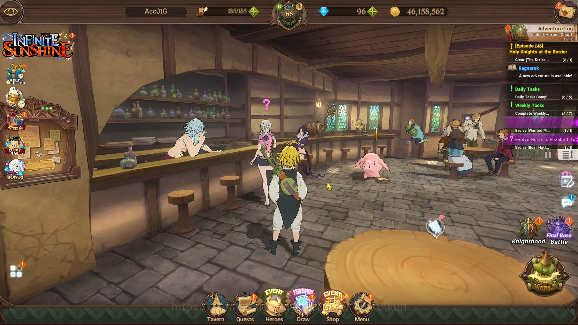 The Seven Deadly Sins: Grand Cross Midgame Global|3M CC|1 LR+5 UR|Elizabeth,Merlin&Escanor 4/ image 1