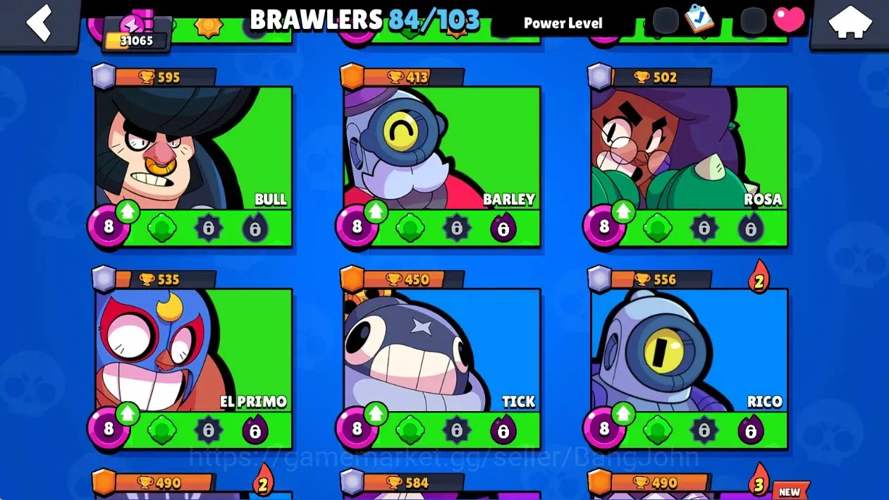Brawl Stars Accounts Global|31065 Thropy|84 Brawlers 9 Max Lvl.|6 Hyper image 10