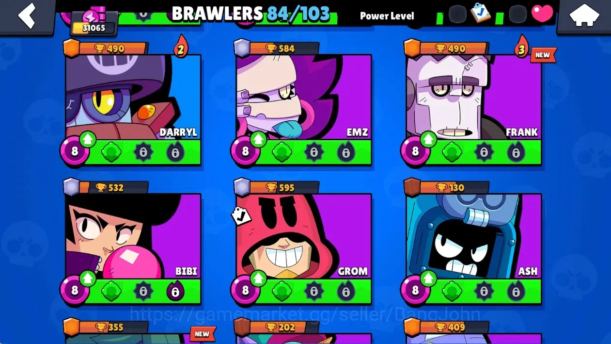 Brawl Stars Accounts Global|31065 Thropy|84 Brawlers 9 Max Lvl.|6 Hyper image 11
