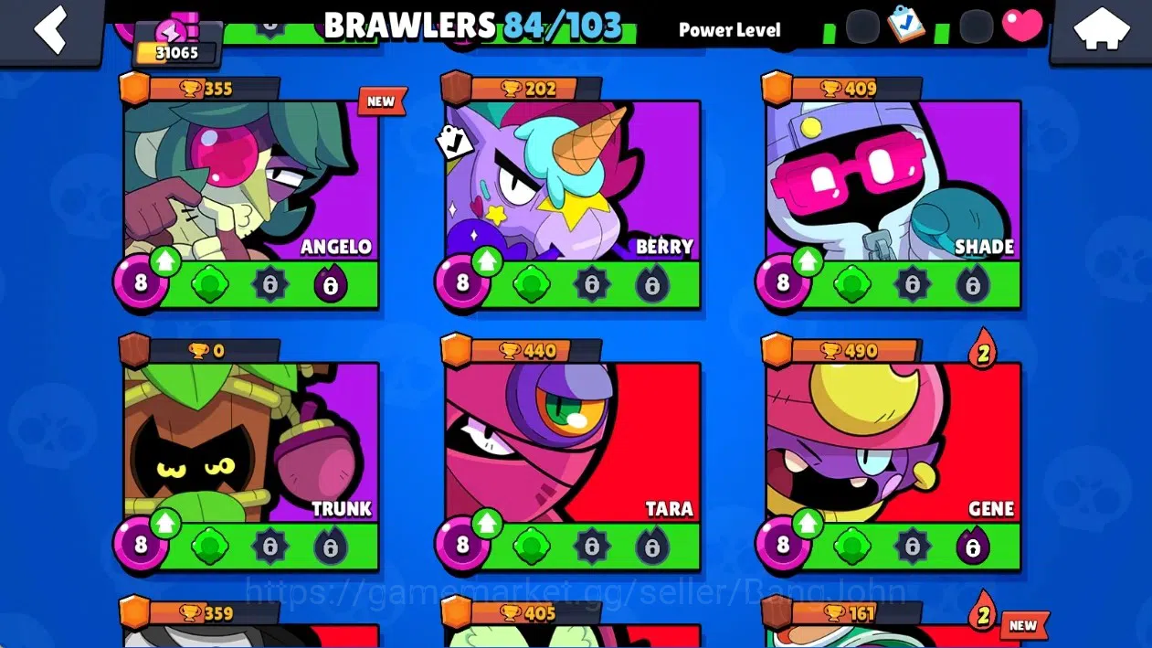 Brawl Stars Accounts Global|31065 Thropy|84 Brawlers 9 Max Lvl.|6 Hyper image 12
