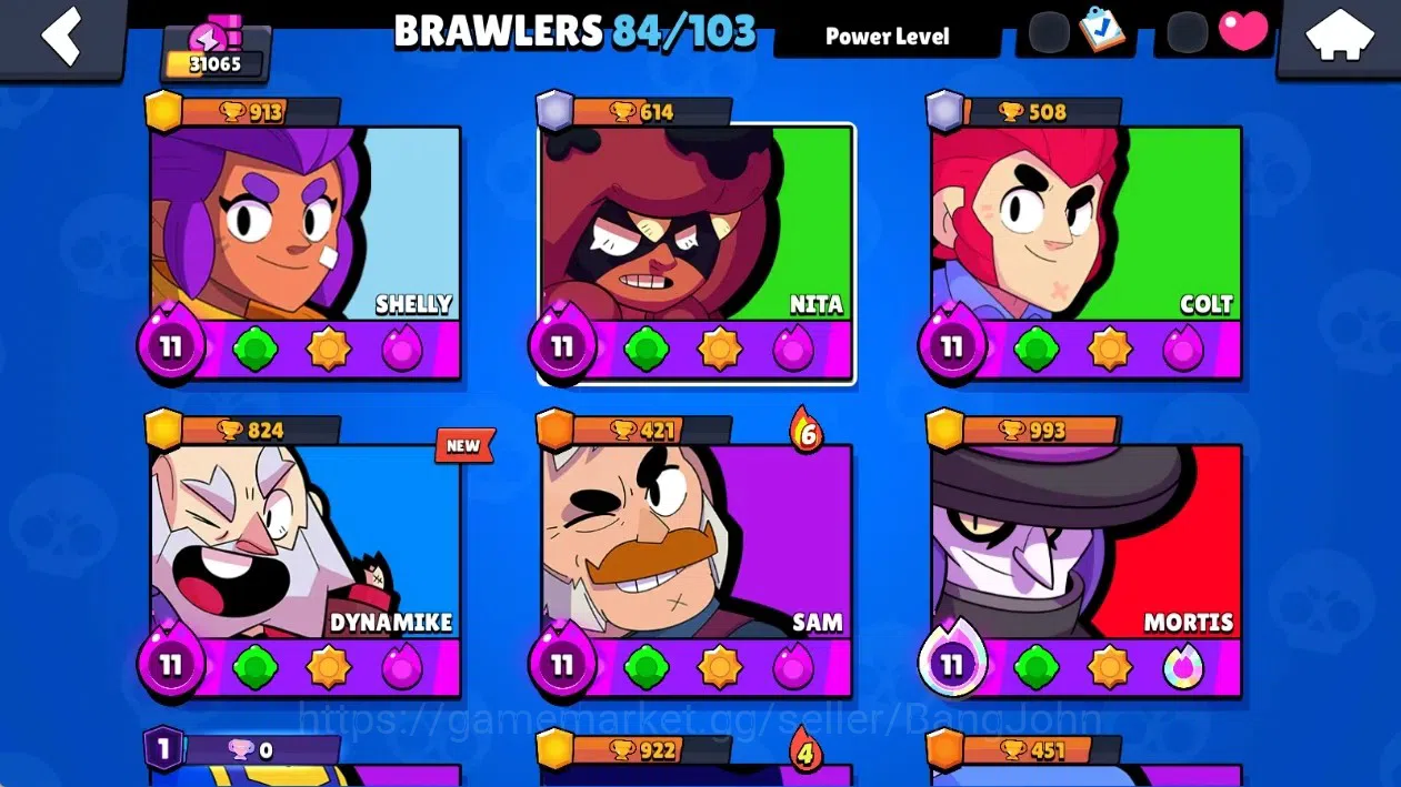 Brawl Stars Accounts Global|31065 Thropy|84 Brawlers 9 Max Lvl.|6 Hyper image 6