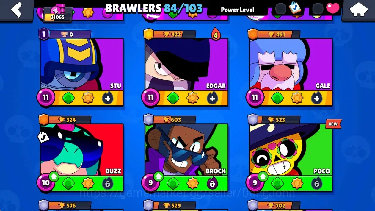 Brawl Stars Accounts Global|31065 Thropy|84 Brawlers 9 Max Lvl.|6 Hyper image 7