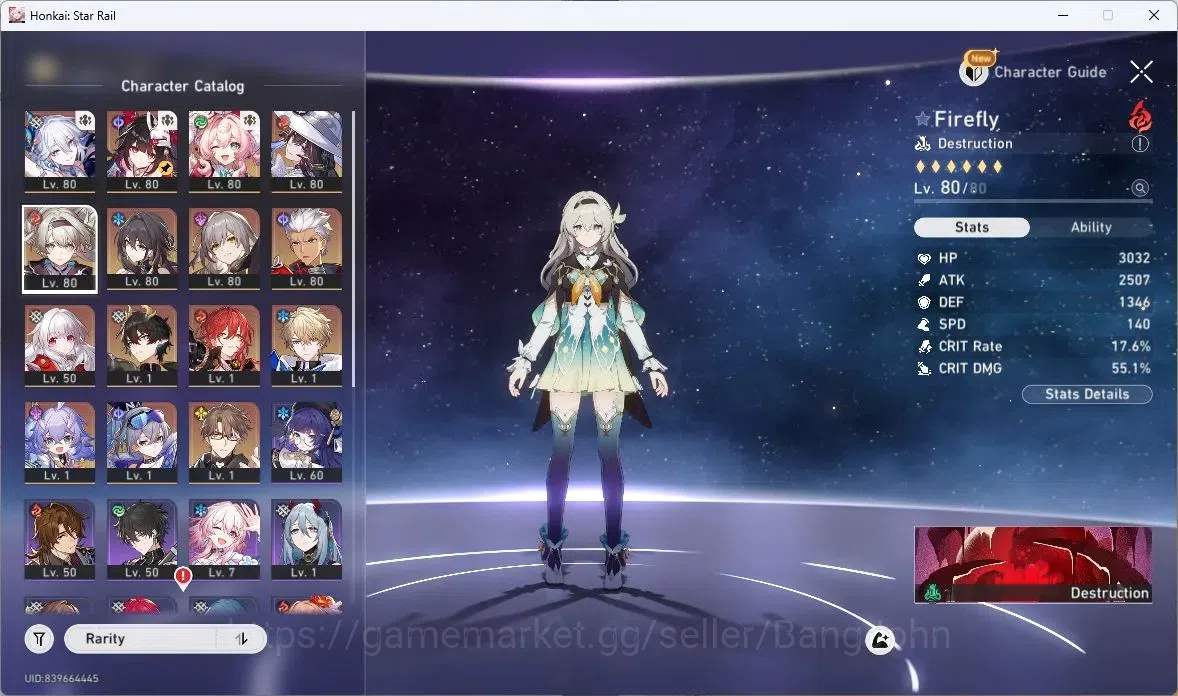 Honkai Star Rail Accounts ASIA | TL67, Sparkle, Firefly, Ruan Mei, Hyacine, image 5