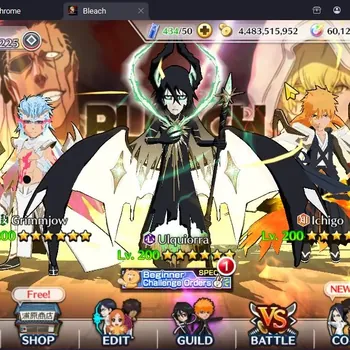 Bleach: Brave Souls Accounts Mid-Tier Global |1M BP+60K Orb|Mid Game|8K Acc Ticket|Ulquiorra,Grimmjow 11th|Byakuya,Rukia