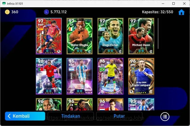 eFootball Accounts Mobile|PW 3131|Dldler Drogba Epic,Diego Forlan Epi image 3