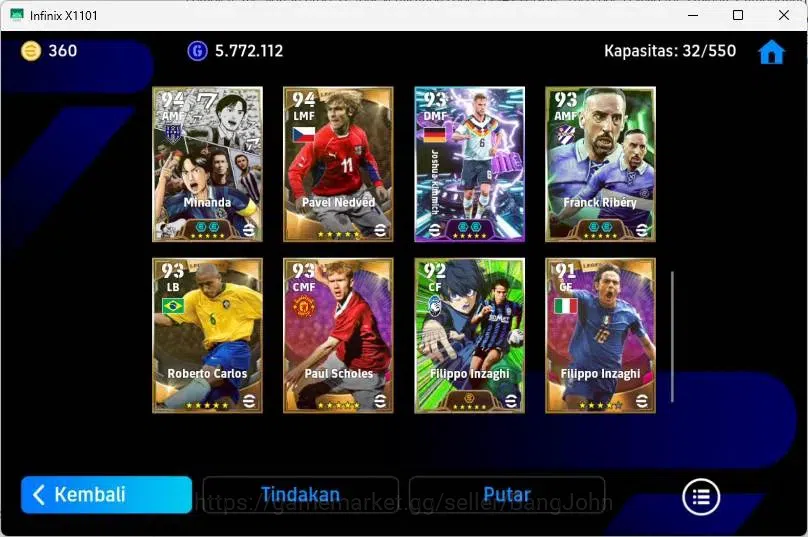 eFootball Accounts Mobile|PW 3131|Dldler Drogba Epic,Diego Forlan Epi image 5