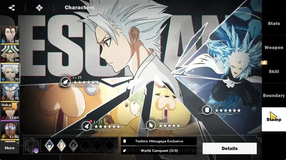 BLEACH: Soul Resonance Accounts NuverseSEA|LV 55|8 SSR [Grimmjow Res+Seal3/4(Aizen image 17
