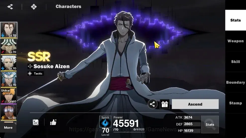 BLEACH: Soul Resonance Accounts NuverseSEA|LV 55|8 SSR [Grimmjow Res+Seal3/4(Aizen image 7