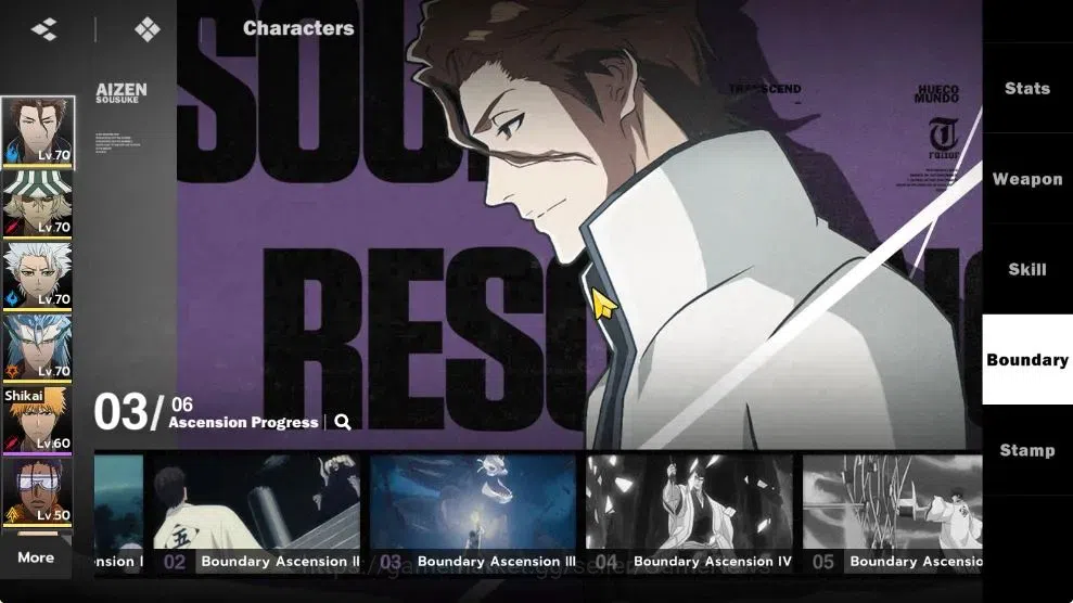BLEACH: Soul Resonance Accounts NuverseSEA|LV 55|8 SSR [Grimmjow Res+Seal3/4(Aizen image 9