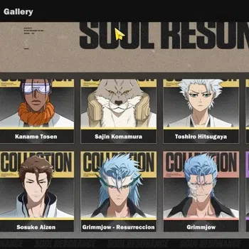 BLEACH: Soul Resonance Accounts NuverseSEA|LV 55|8 SSR [Grimmjow Res+Seal3/4(Aizen image 1