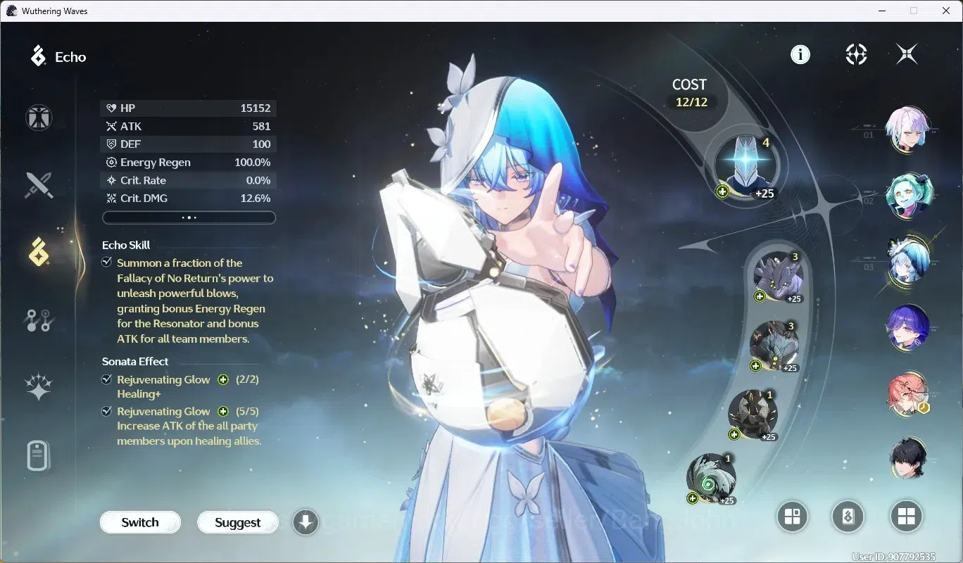 Wuthering Waves Accounts SEA|UL 54|Rank 6|4 Char Limited [(Lucy)Rc2,Lucilla image 10