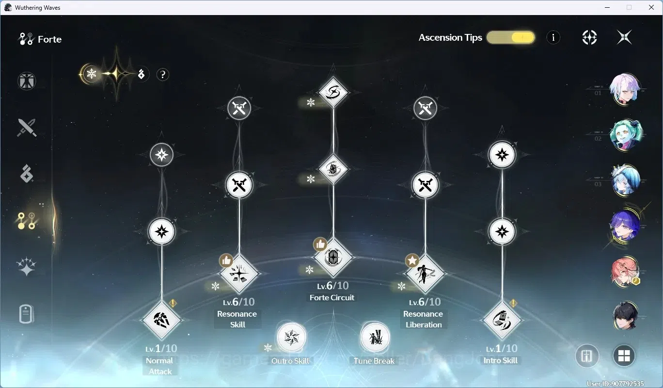 Wuthering Waves Accounts SEA|UL 54|Rank 6|4 Char Limited [(Lucy)Rc2,Lucilla image 12