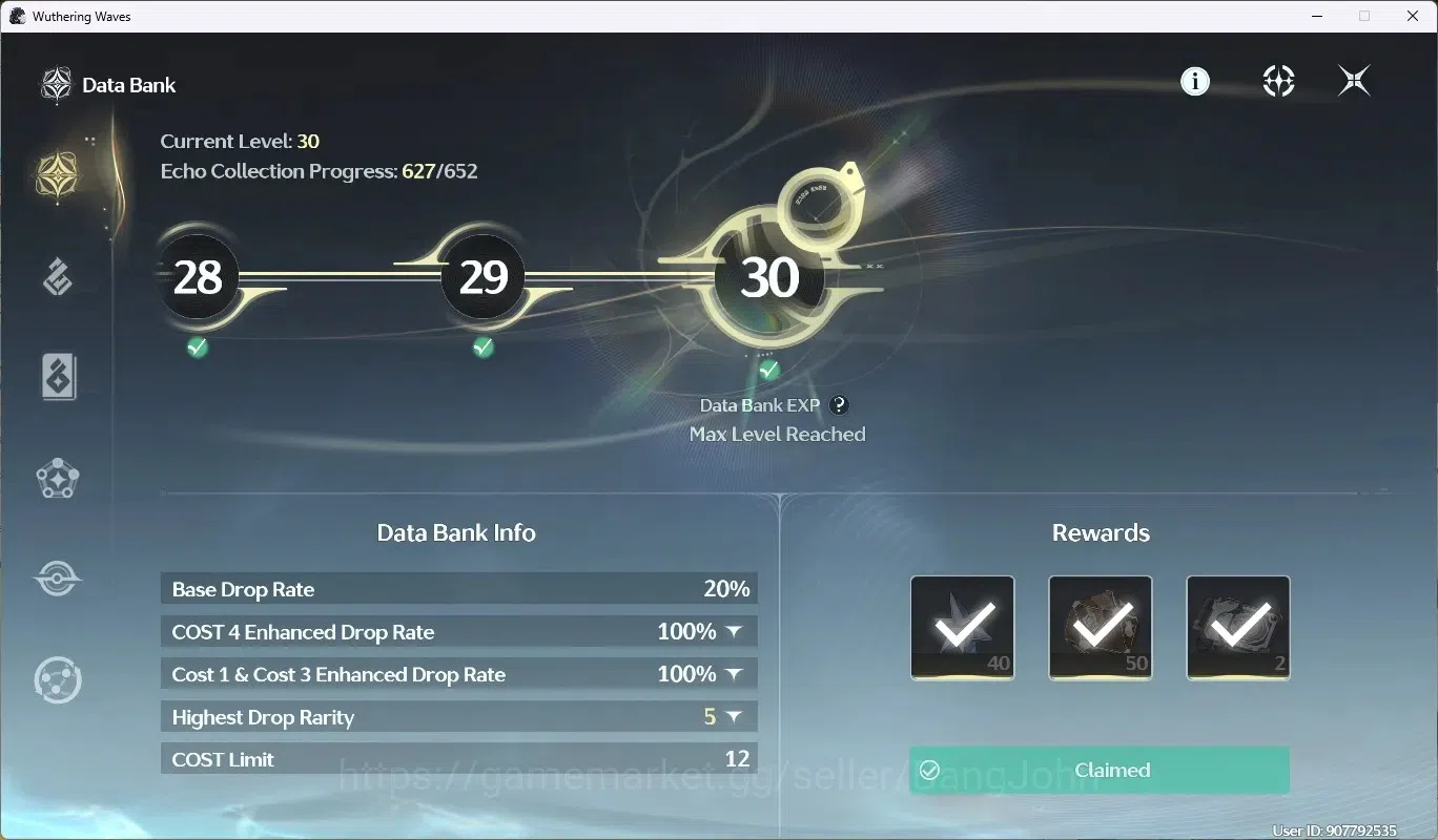 Wuthering Waves Accounts SEA|UL 54|Rank 6|4 Char Limited [(Lucy)Rc2,Lucilla image 13