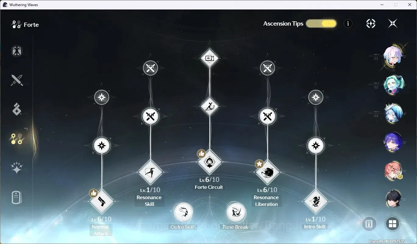 Wuthering Waves Accounts SEA|UL 54|Rank 6|4 Char Limited [(Lucy)Rc2,Lucilla image 4