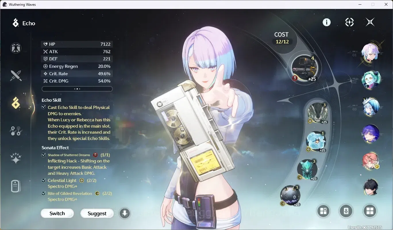 Wuthering Waves Accounts SEA|UL 54|Rank 6|4 Char Limited [(Lucy)Rc2,Lucilla image 5