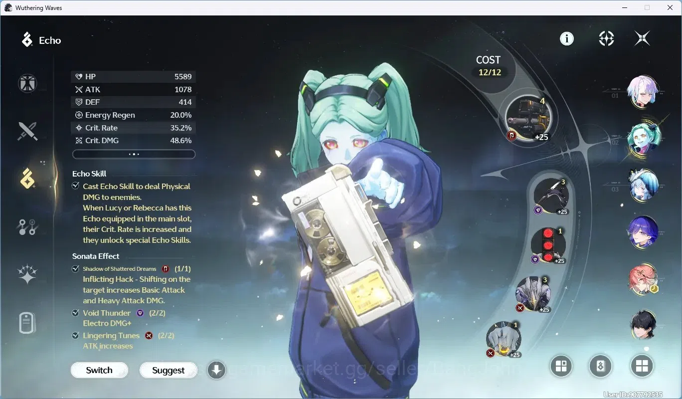 Wuthering Waves Accounts SEA|UL 54|Rank 6|4 Char Limited [(Lucy)Rc2,Lucilla image 6