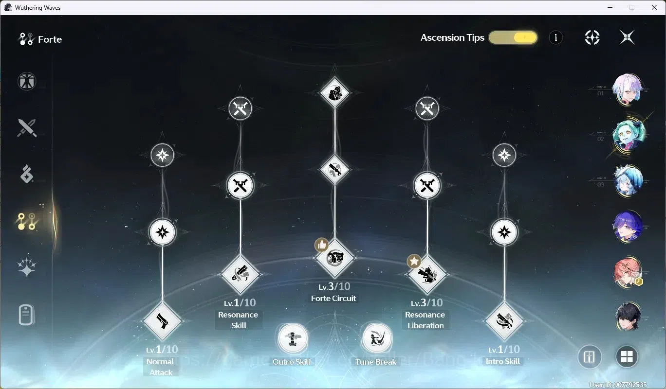 Wuthering Waves Accounts SEA|UL 54|Rank 6|4 Char Limited [(Lucy)Rc2,Lucilla image 7