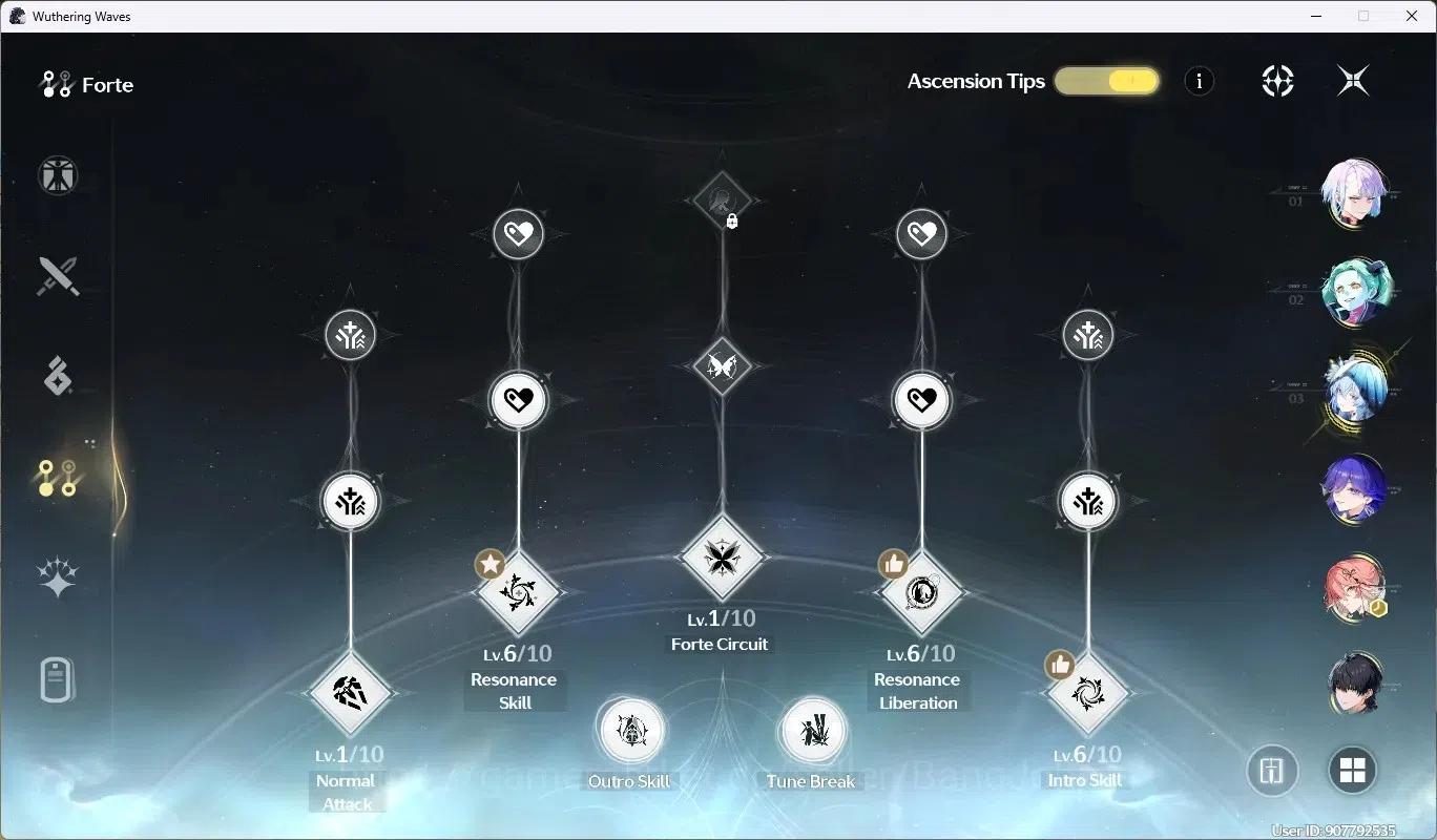 Wuthering Waves Accounts SEA|UL 54|Rank 6|4 Char Limited [(Lucy)Rc2,Lucilla image 9