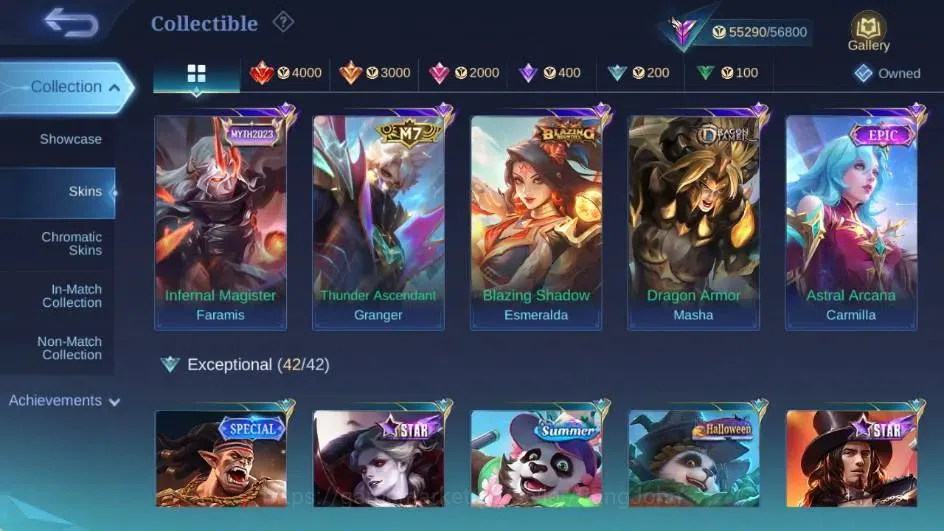 Mobile Legends: Bang Bang Accounts Global|Hero 132|Skin 231|Renowned|Collector Natali image 5
