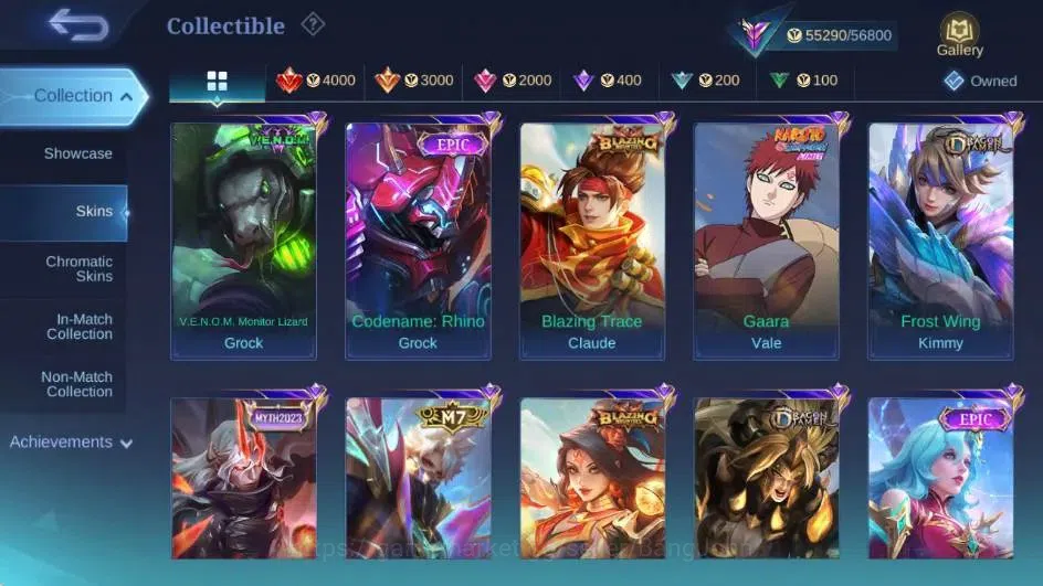 Mobile Legends: Bang Bang Accounts Global|Hero 132|Skin 231|Renowned|Collector Natali image 6