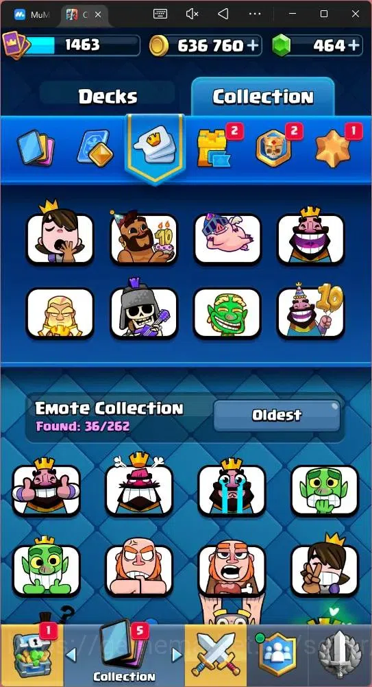 Clash Royale Accounts Mobile |CL 1463|KTL 15|Trophy 12429|Card 121|4 Max image 16