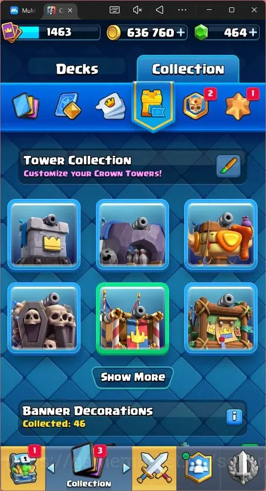 Clash Royale Accounts Mobile |CL 1463|KTL 15|Trophy 12429|Card 121|4 Max image 17