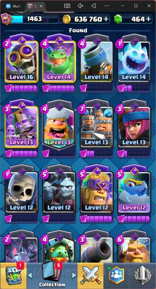Clash Royale Accounts Mobile |CL 1463|KTL 15|Trophy 12429|Card 121|4 Max image 9