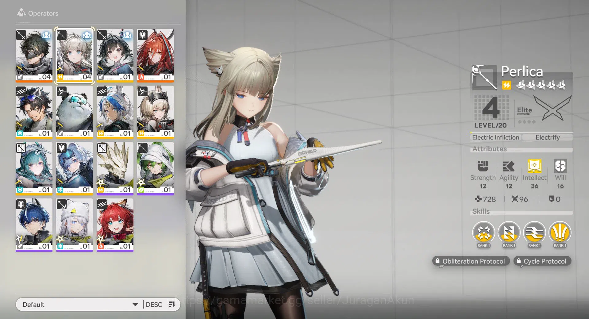 Asia LVL 2|Starter + 1 Meta SSR (Amber) + 7 SR Character + 1 6* Weapon (White Night Nova)|Skip Tutorial|GrypLink|(END1073) Arknights: Endfield Accounts Asia LVL 2|Starter + 1 Meta SSR (Amber) + 7 SR Character + 1 6* Weapon (White Night Nova)|Skip