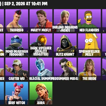 Fortnite Accounts 35 Skins | Level 1155 | All Might, Chun-Li + TheGrefg